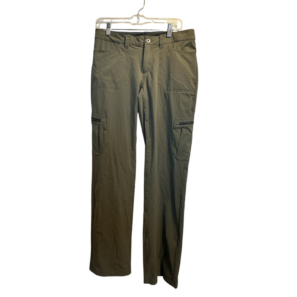 Patagonia Tribune Pants Womens 8 Olive Green Cargo Hiking Stretch Nylon Outdoor